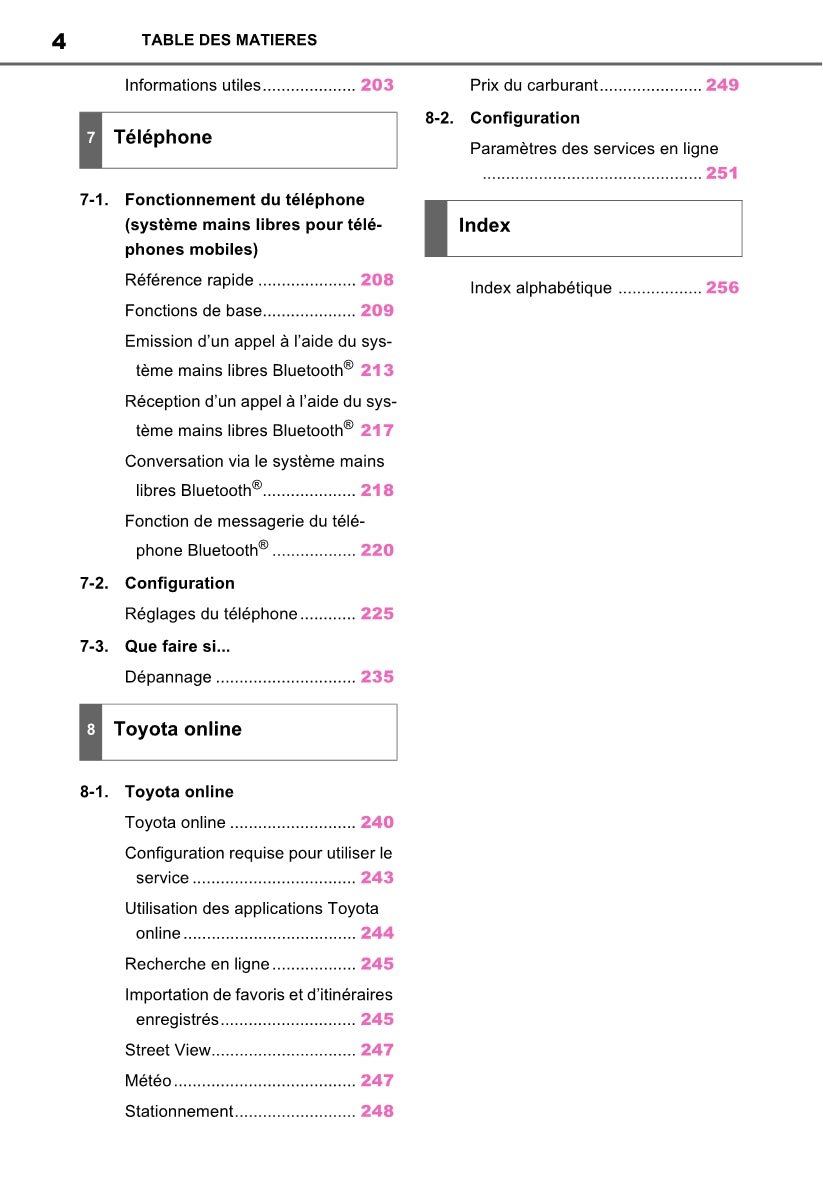 Toyota Rav4 Navigation / Multimediasysteem Guide d'utilisation 2019 - 2023