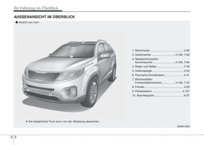 2014-2015 Kia Sorento Owner's Manual | German