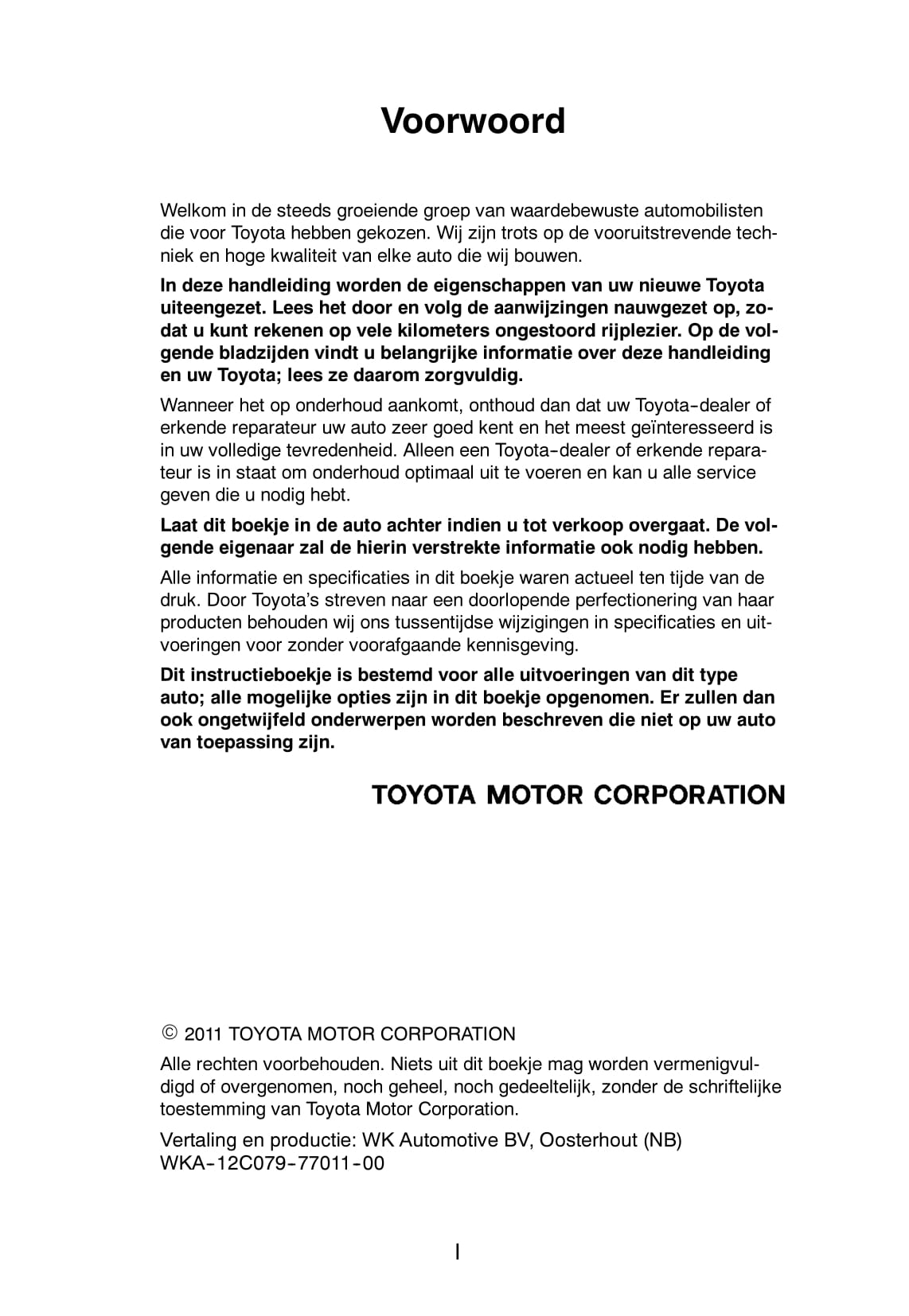 2011-2012 Toyota RAV4 Bedienungsanleitung | Niederländisch