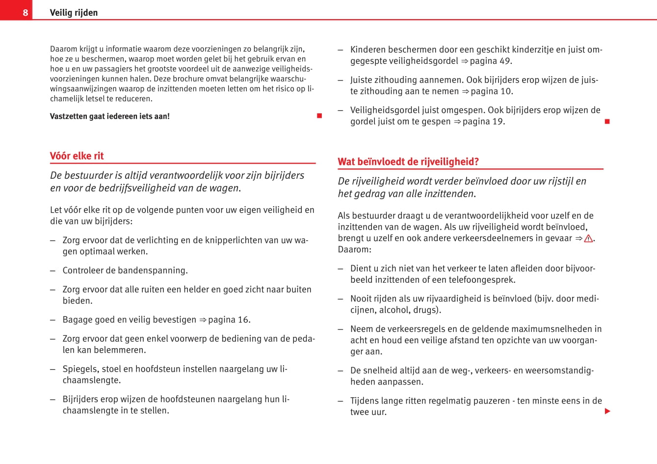 2009-2012 Seat Exeo Bedienungsanleitung | Niederländisch