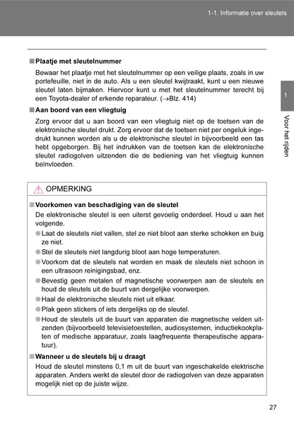 2010-2011 Toyota iQ Bedienungsanleitung | Niederländisch