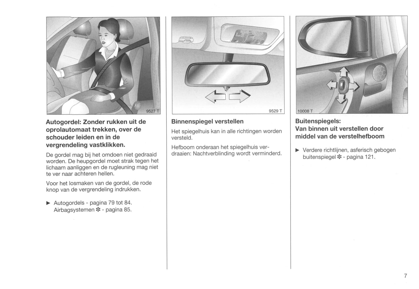 1999-2001 Opel Zafira Owner's Manual | Dutch