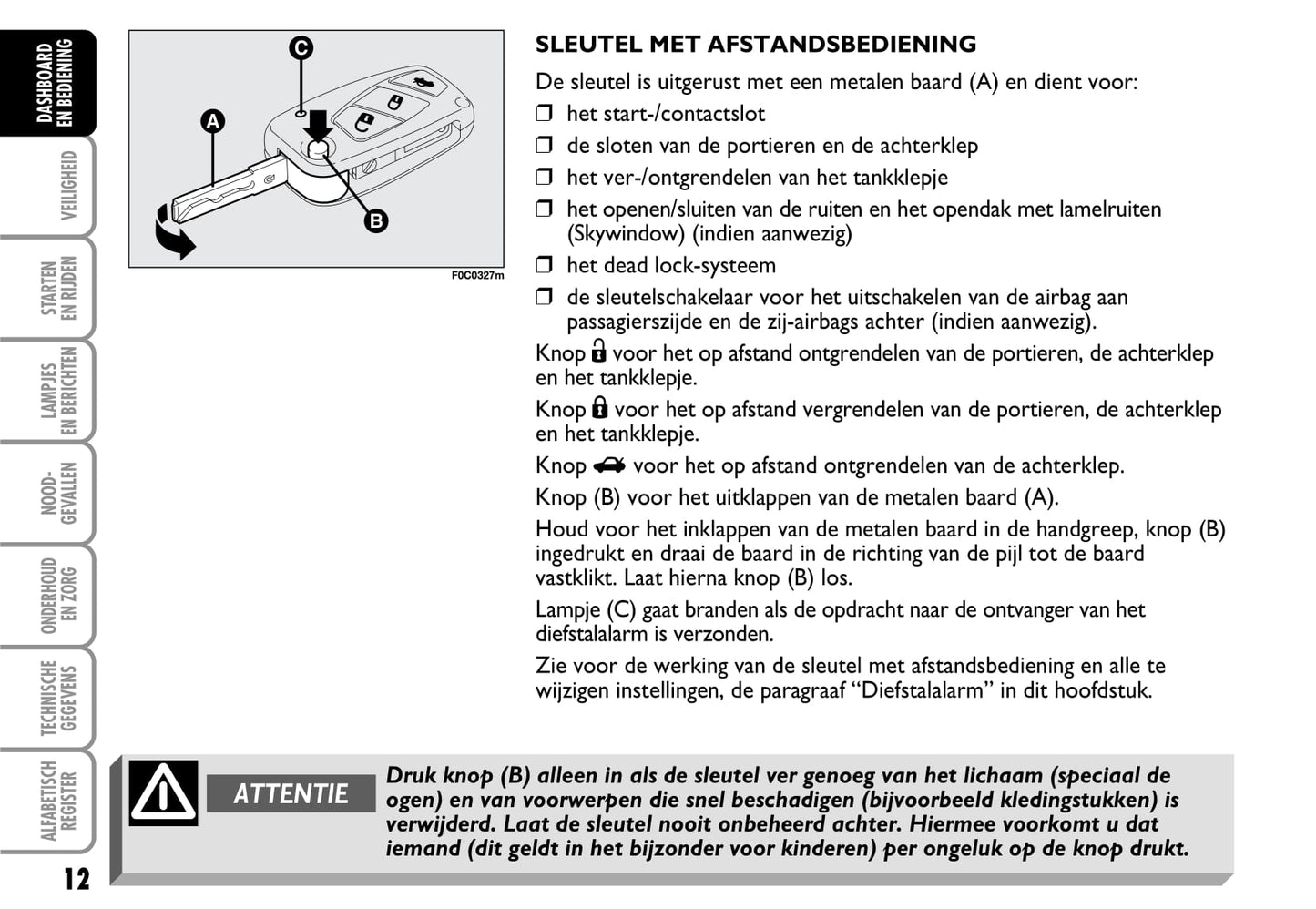 2003-2004 Fiat Stilo Bedienungsanleitung | Niederländisch