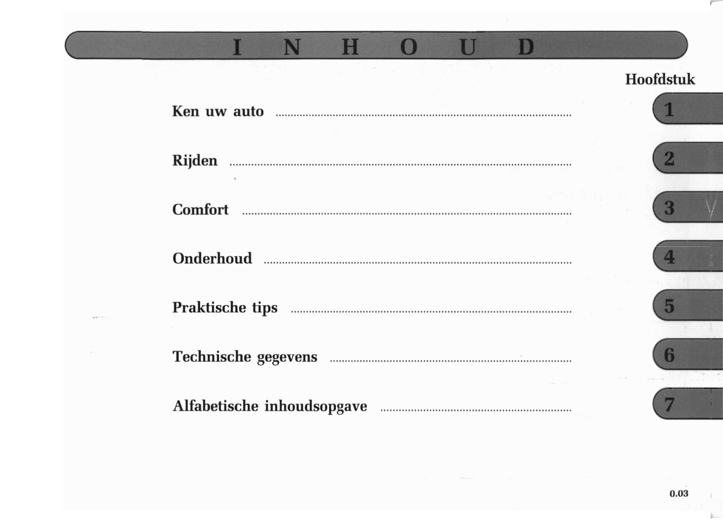 2001-2002 Renault Mégane Bedienungsanleitung | Niederländisch