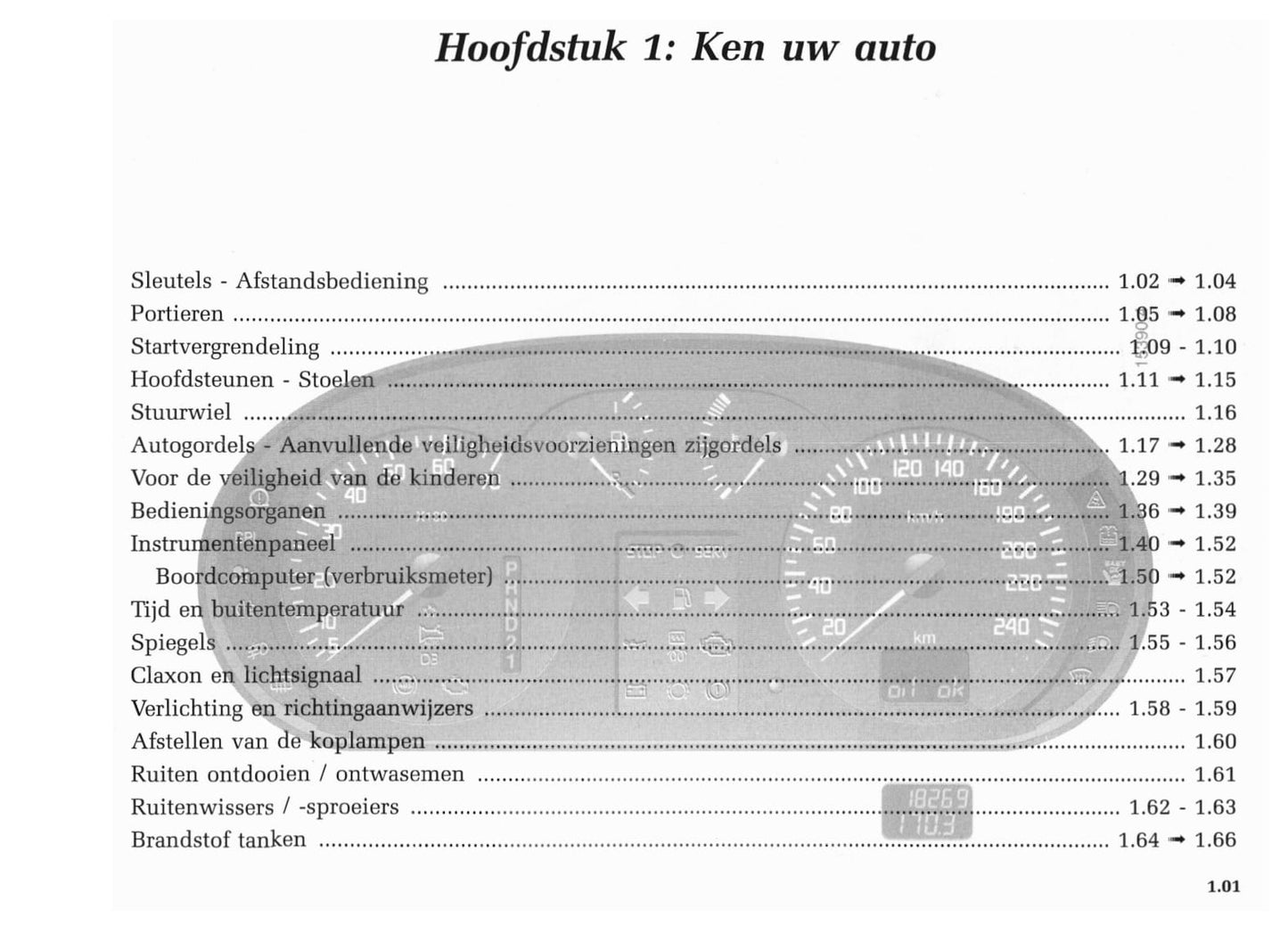 2001-2002 Renault Mégane Bedienungsanleitung | Niederländisch