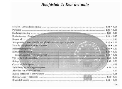 2001-2002 Renault Mégane Bedienungsanleitung | Niederländisch