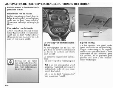 2001-2002 Renault Mégane Bedienungsanleitung | Niederländisch