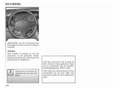 2001-2002 Renault Mégane Bedienungsanleitung | Niederländisch