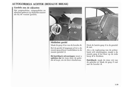 2001-2002 Renault Mégane Bedienungsanleitung | Niederländisch