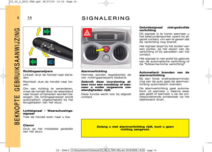 2005-2007 Citroën C3 Bedienungsanleitung | Niederländisch