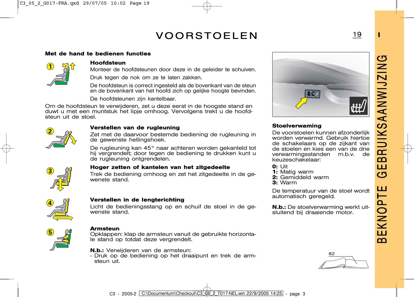 2005-2007 Citroën C3 Owner's Manual | Dutch