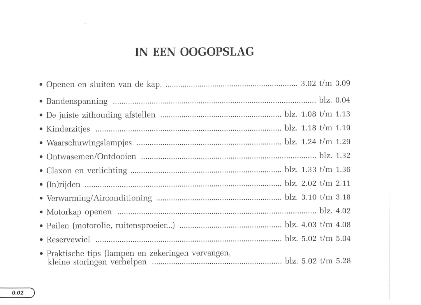 1997-1998 Renault Mégane Cabrio Bedienungsanleitung | Niederländisch