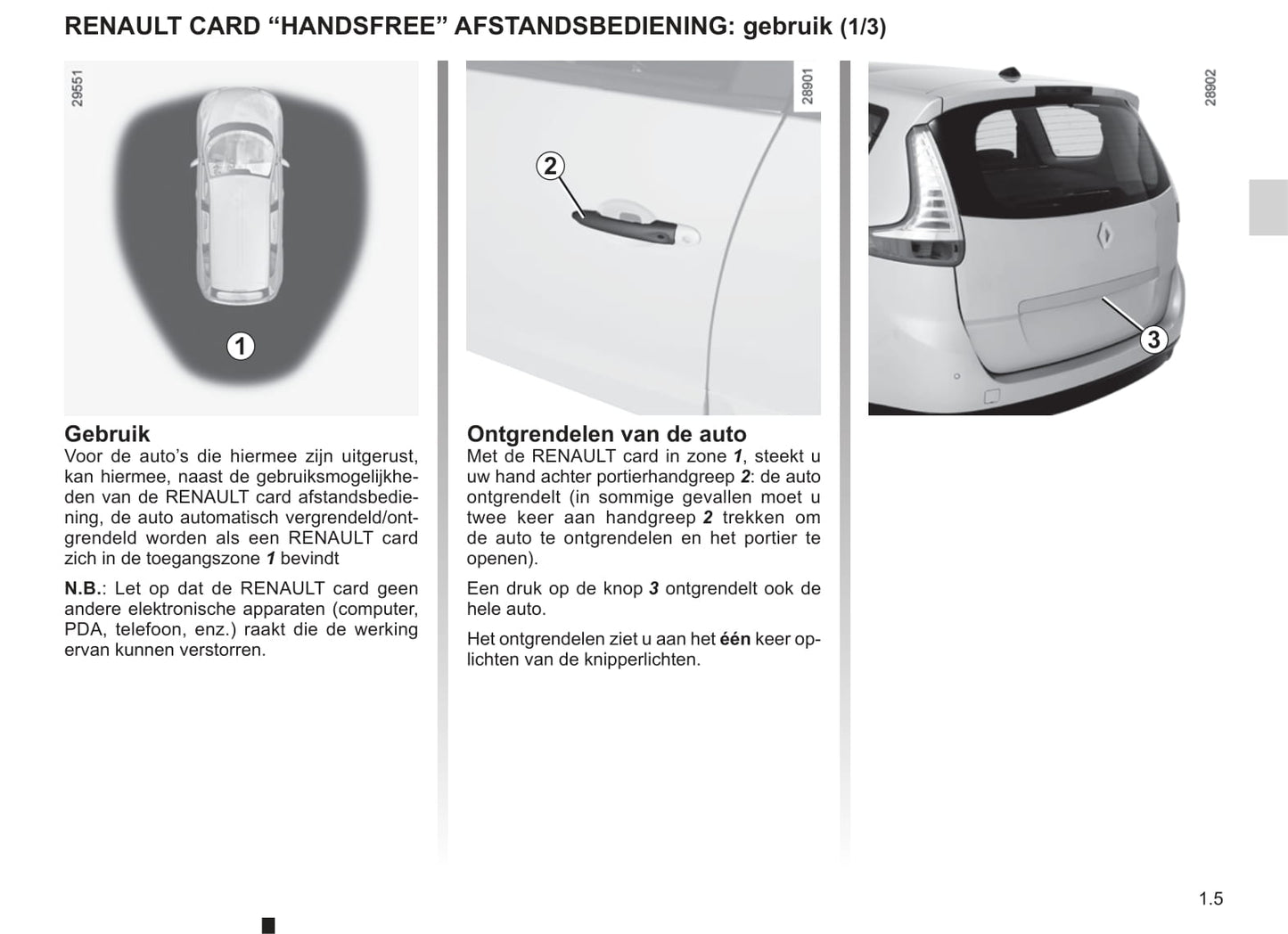 2011-2012 Renault Scénic Owner's Manual | Dutch