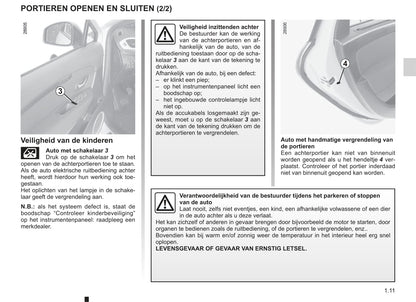 2011-2012 Renault Scénic Owner's Manual | Dutch