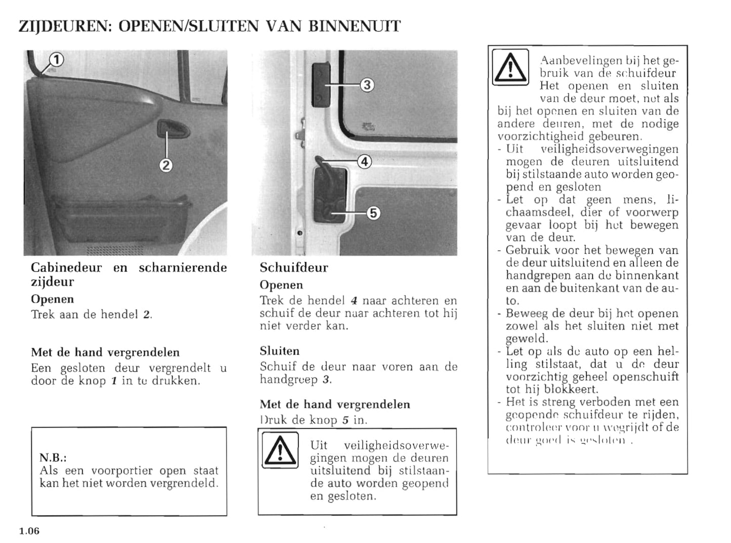 1999-2000 Renault Master Bedienungsanleitung | Niederländisch