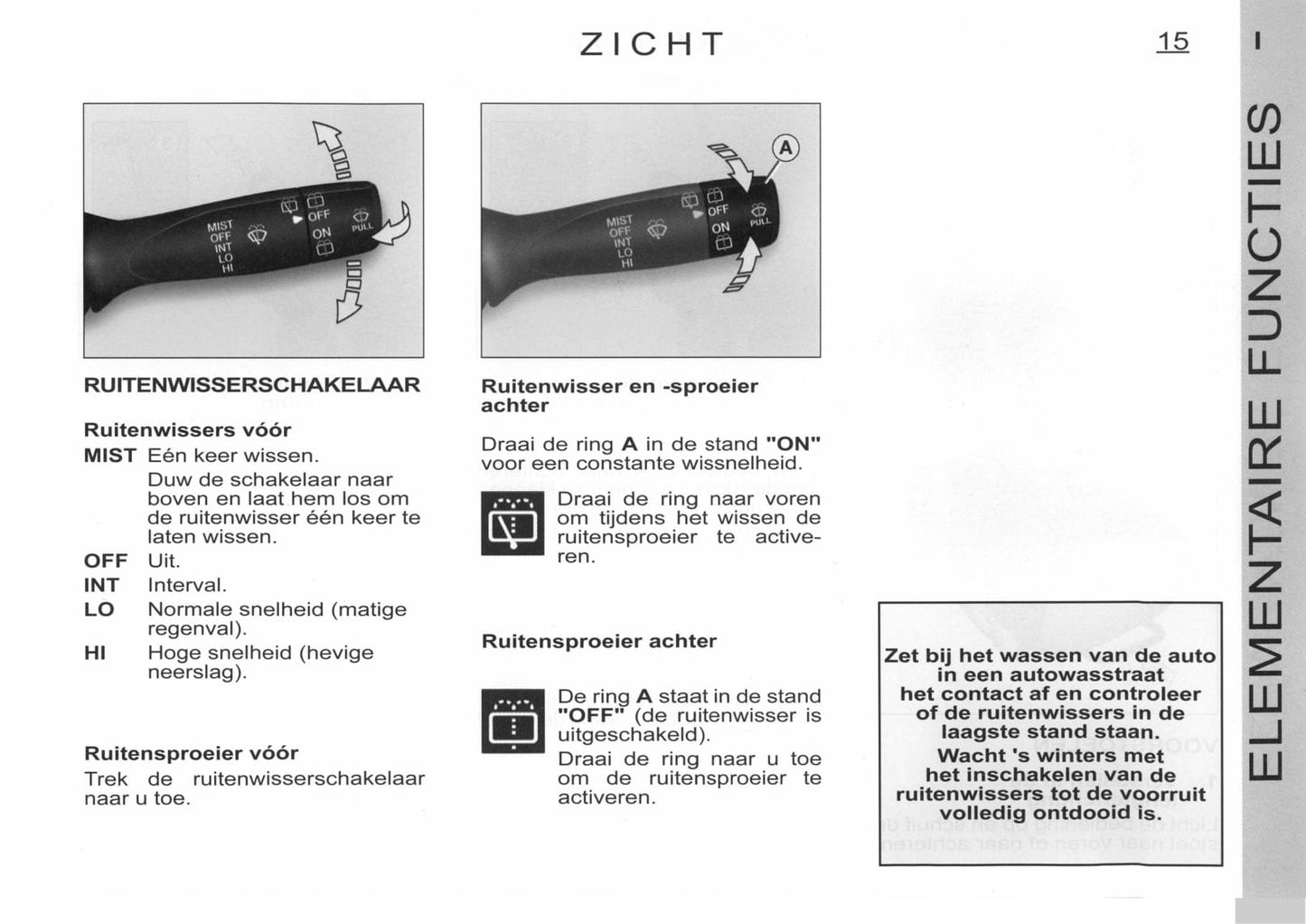 2005-2006 Citroën C1 Owner's Manual | Dutch