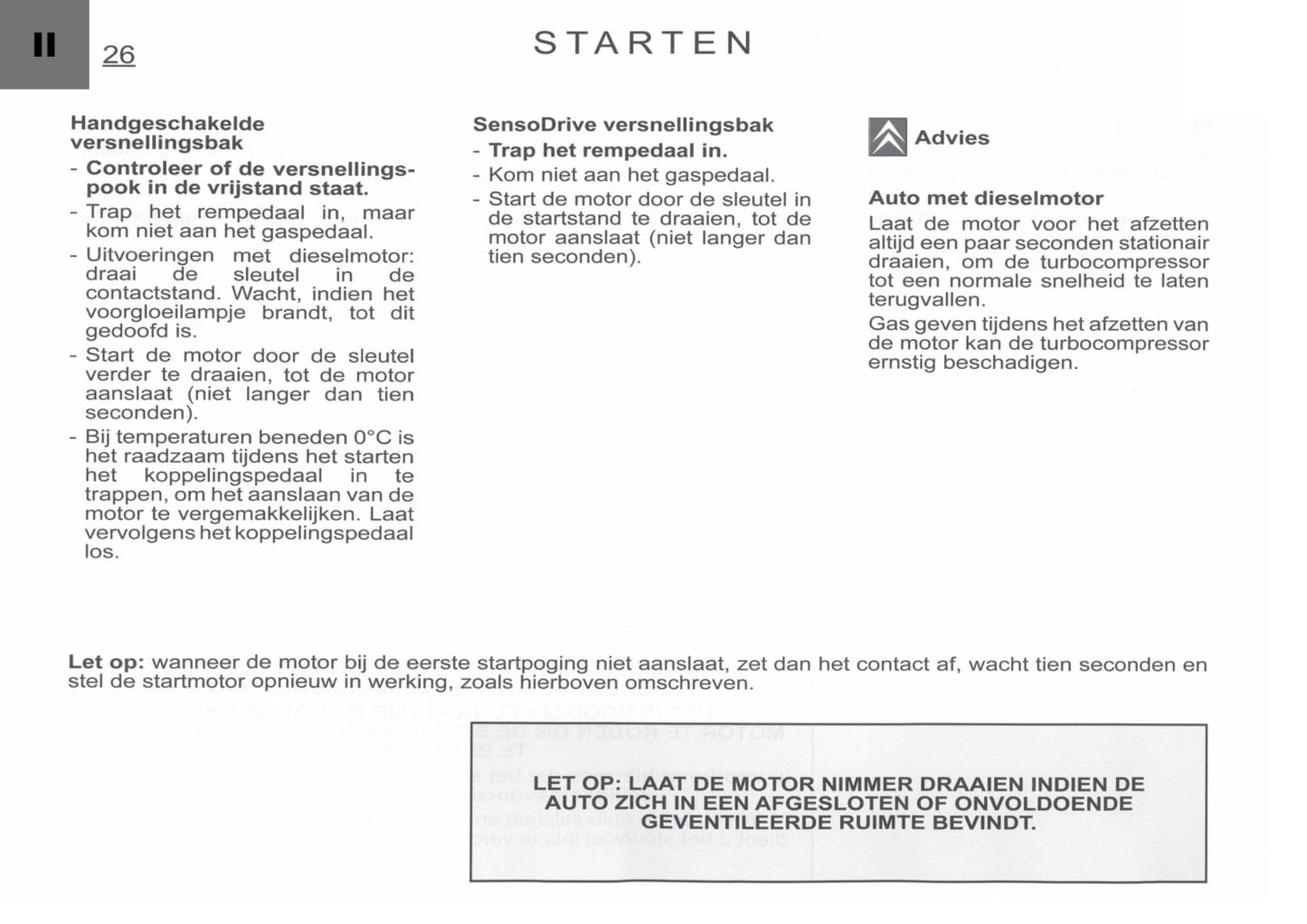 2005-2006 Citroën C1 Owner's Manual | Dutch