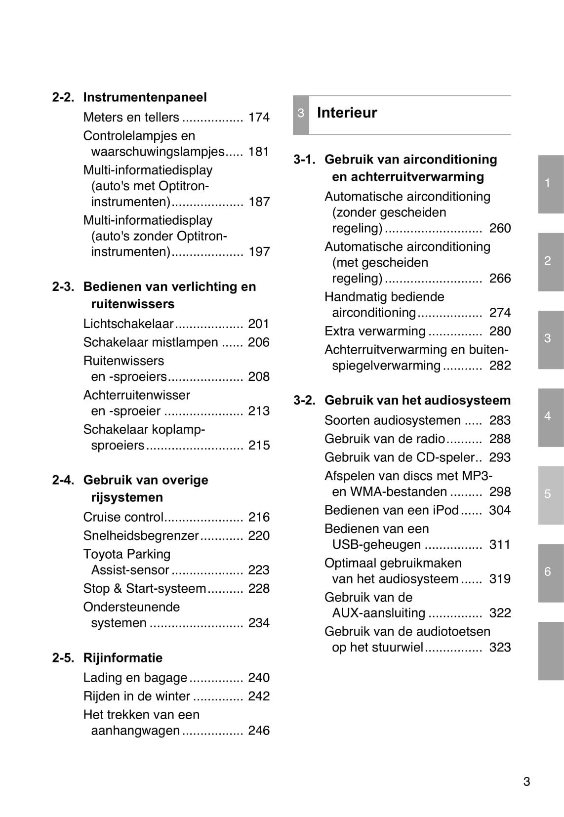 2012-2013 Toyota Auris Owner's Manual | Dutch