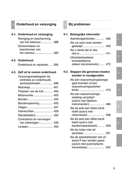 2012-2013 Toyota Auris Owner's Manual | Dutch