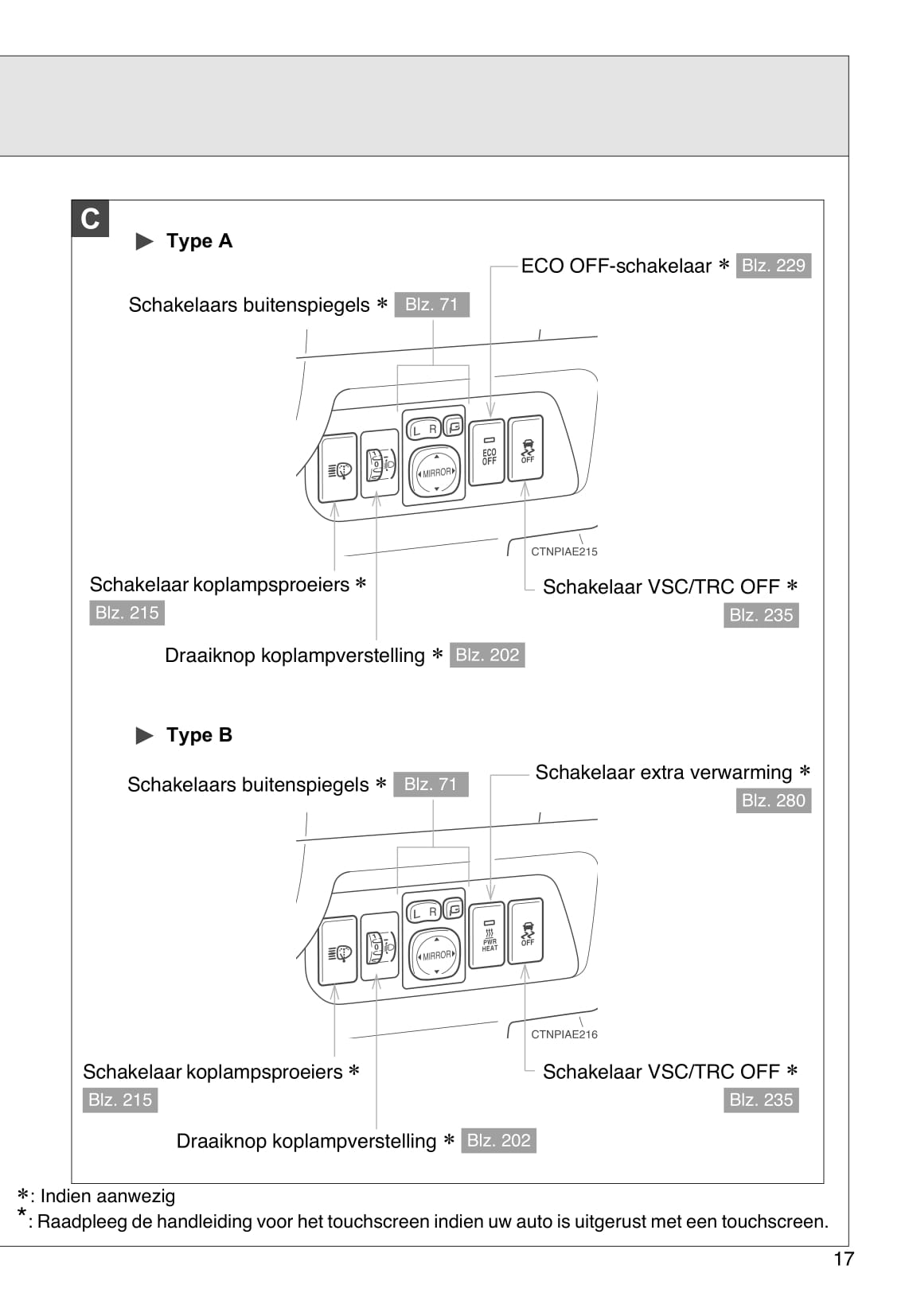 2012-2013 Toyota Auris Owner's Manual | Dutch