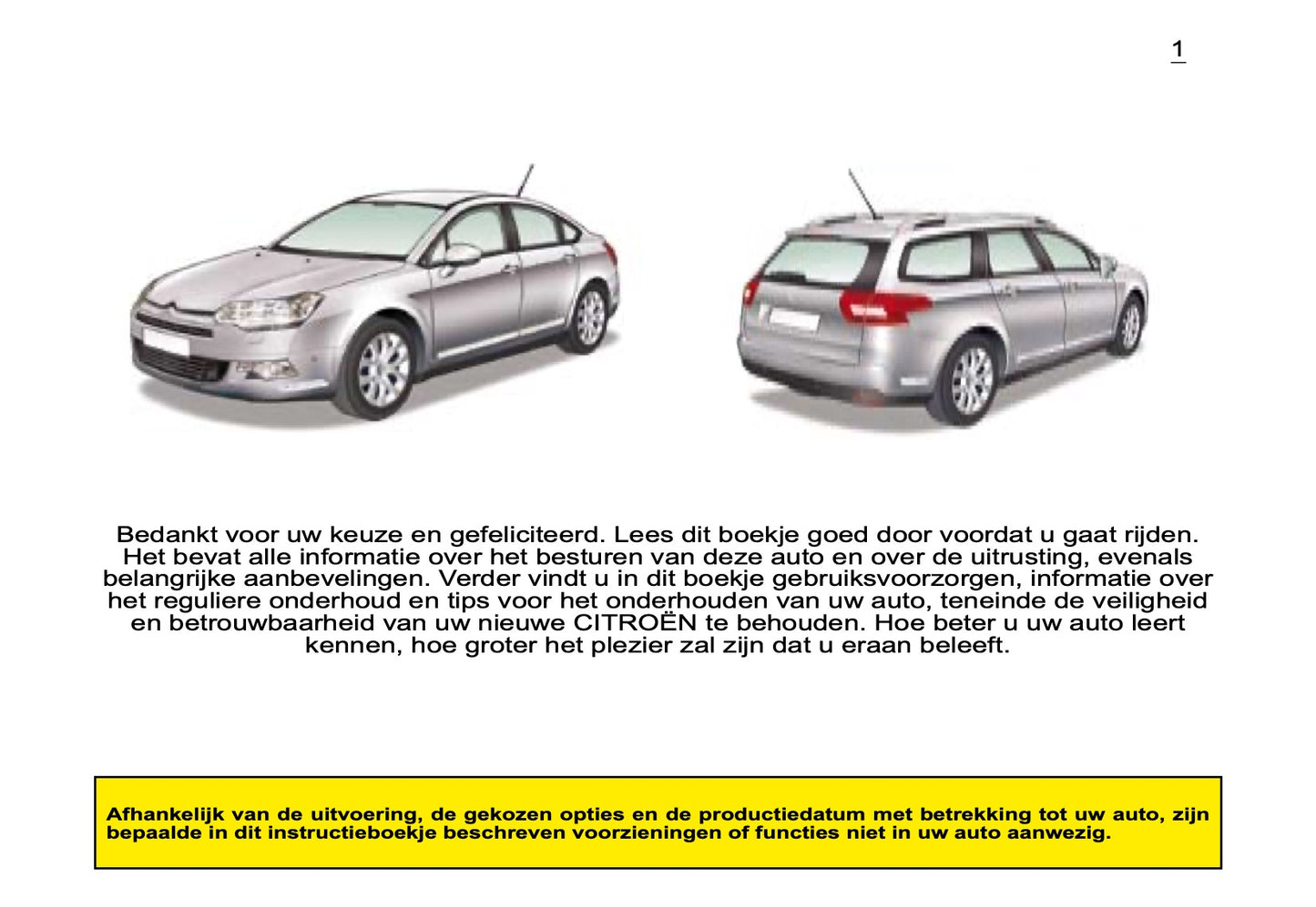 2008 Citroën C5 Bedienungsanleitung | Niederländisch