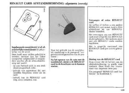 2003-2004 Renault Scenic Owner's Manual | Dutch