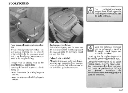 2003-2004 Renault Scenic Owner's Manual | Dutch