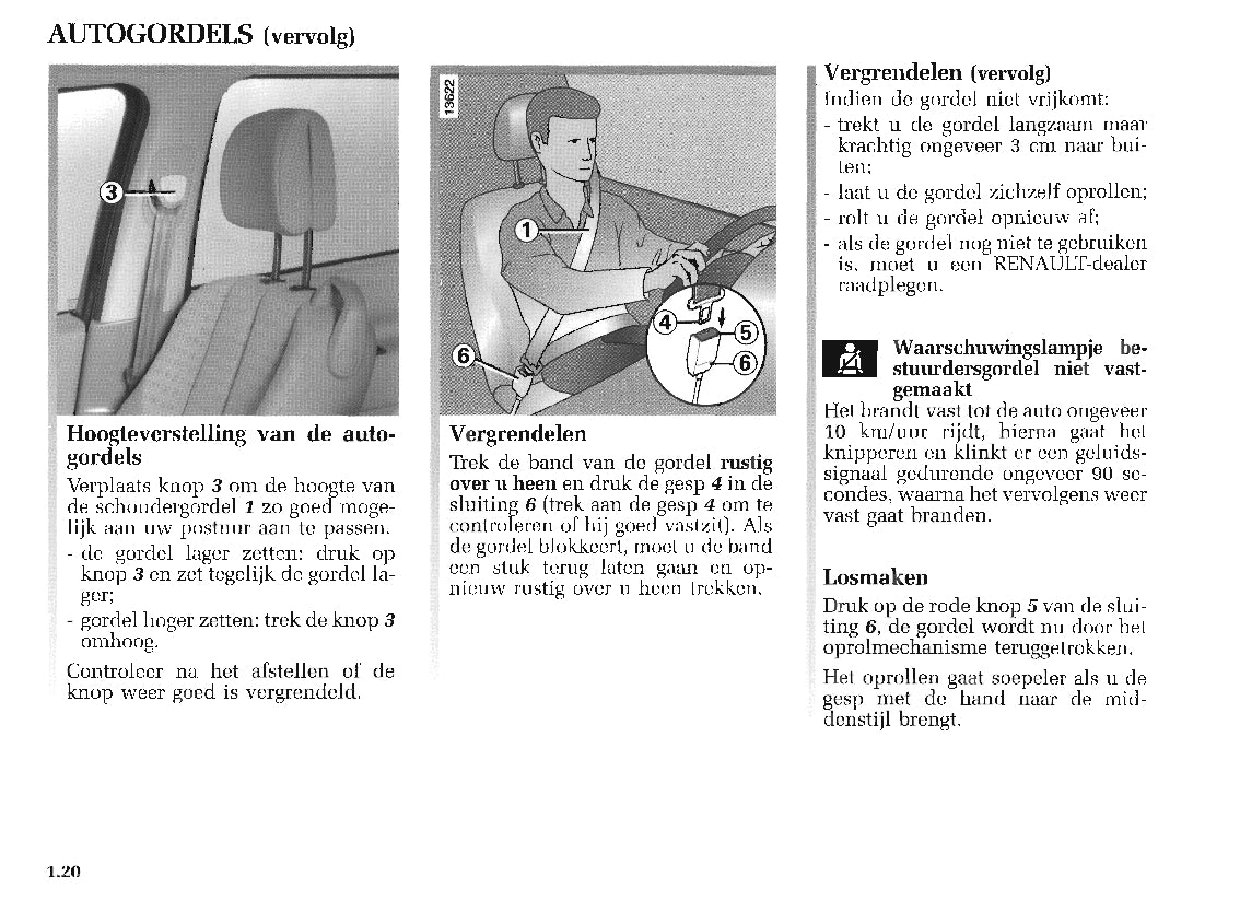 2003-2004 Renault Scenic Owner's Manual | Dutch