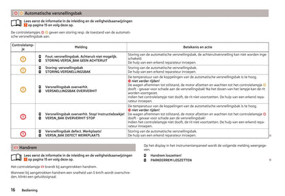 2013-2014 Skoda Octavia Owner's Manual | Dutch
