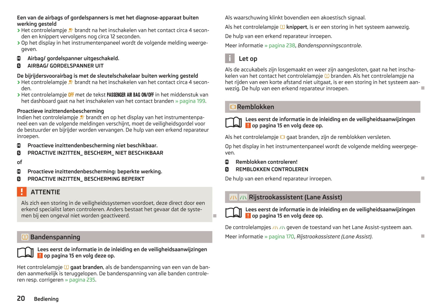 2013-2014 Skoda Octavia Owner's Manual | Dutch