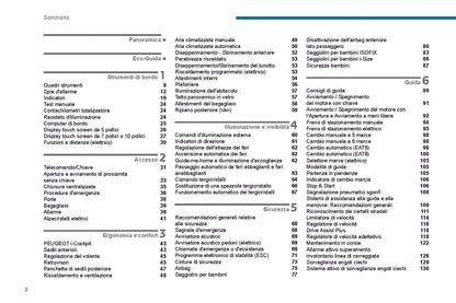 2019-2020 Peugeot 208/e-208 Owner's Manual | Italian