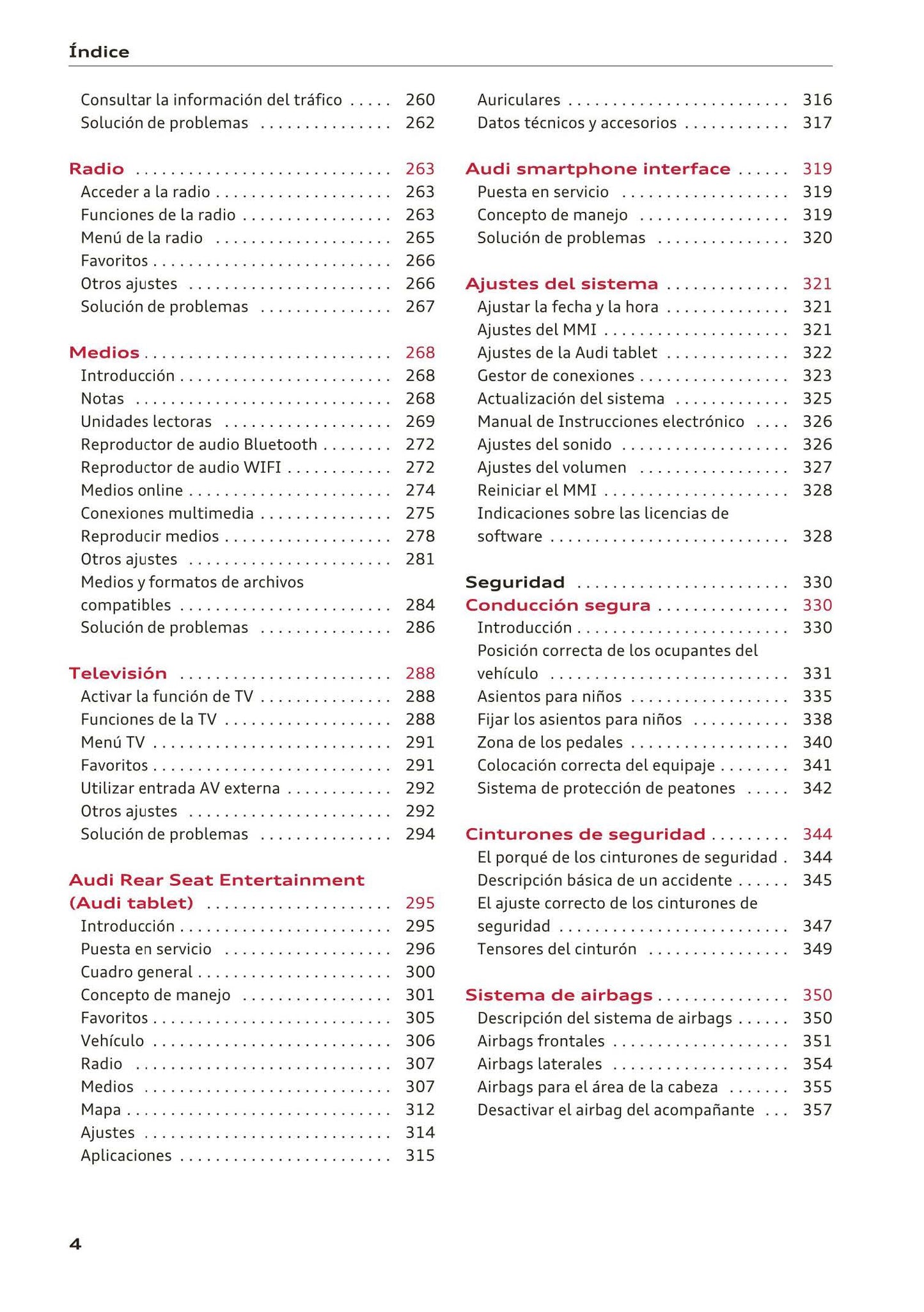 2015-2019 Audi A4/A4 Avant/A4 Limousine Owner's Manual | French