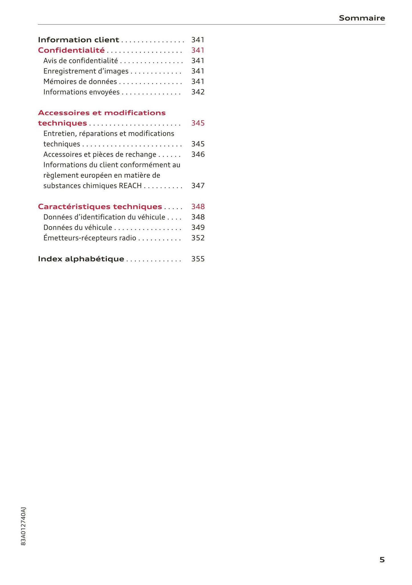 2018-2023 Audi Q3/Q3 Sportback/RS Q3/RS Q3 Sportback Owner's Manual | French