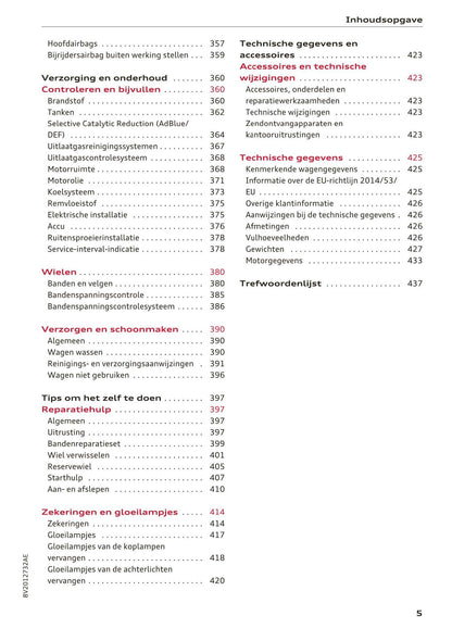2016-2018 Audi A3/S3/RS 3 Bedienungsanleitung | Niederländisch