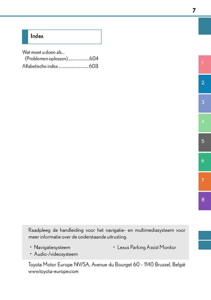 2017-2019 Lexus RC 300h Owner's Manual | Dutch