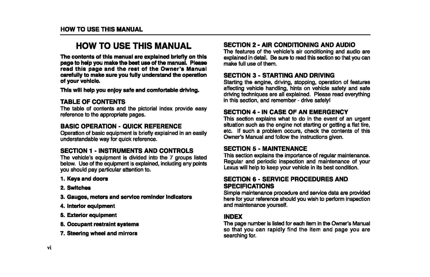 2004 Lexus LX 470 Owner's Manual | English