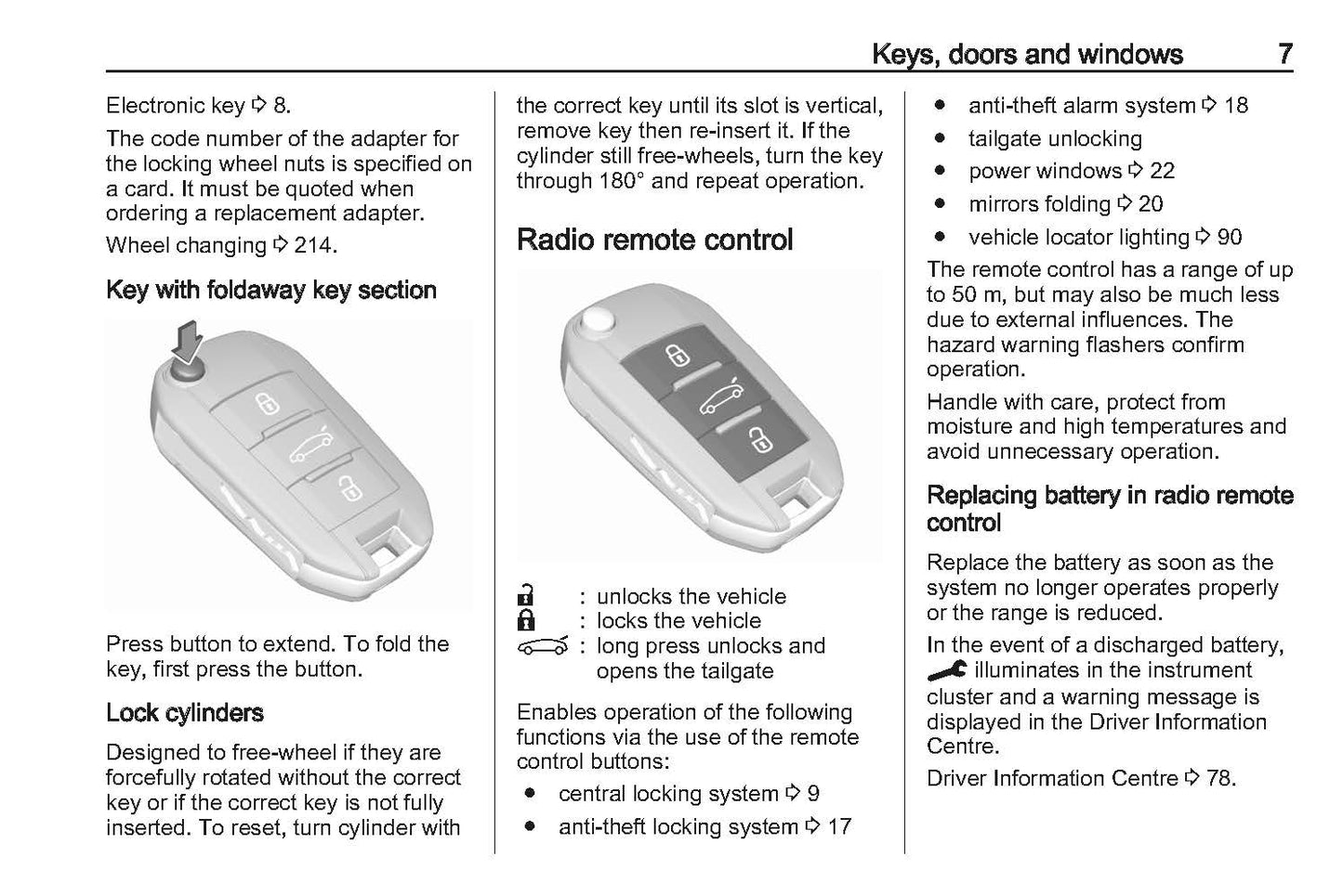 2020-2021 Vauxhall Corsa Owner's Manual | English