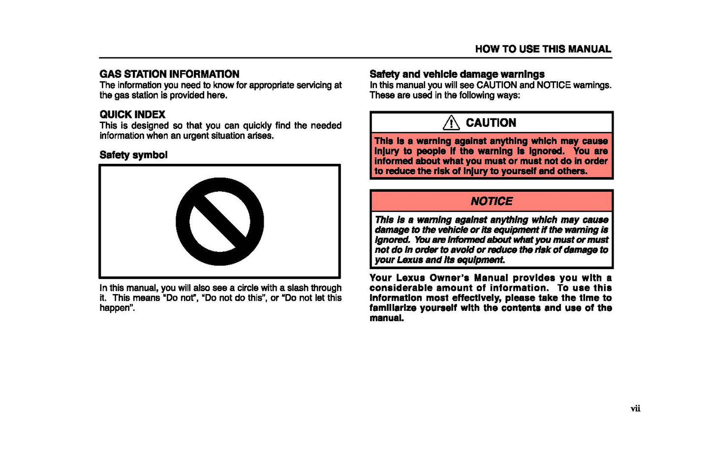 2004 Lexus LX 470 Owner's Manual | English