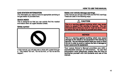 2004 Lexus LX 470 Owner's Manual | English