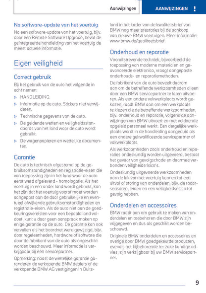 2022-2023 BMW i4/i4 Gran Coupé Owner's Manual | Dutch