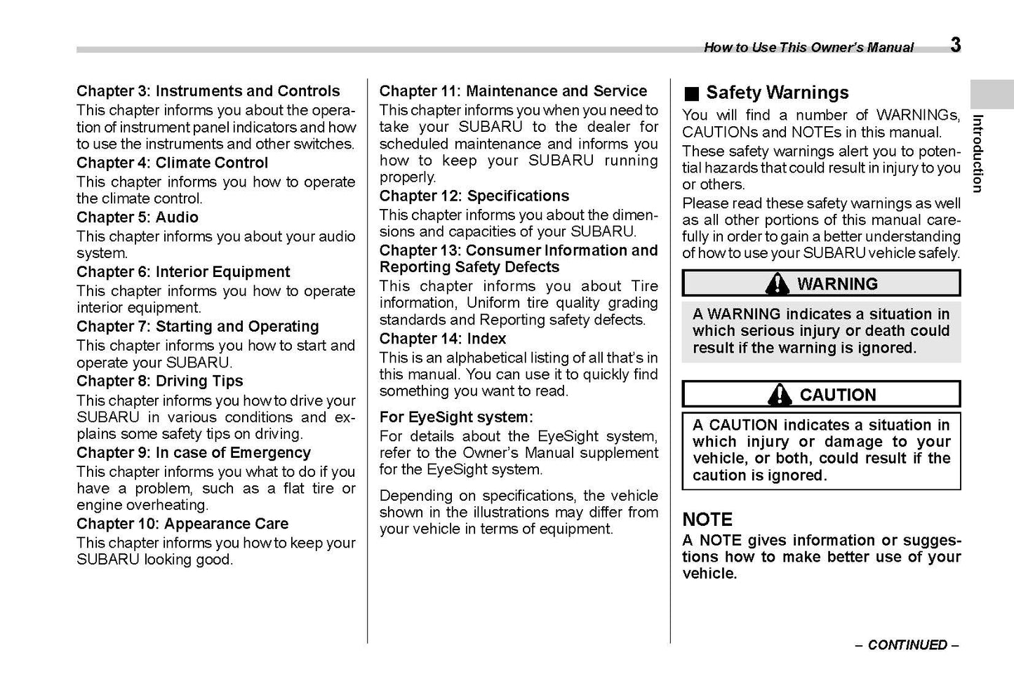 2022 Subaru Legacy/Outback Owner's Manual | English