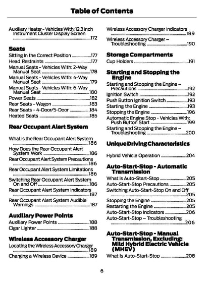 2021 Ford Focus Owner's Manual | English