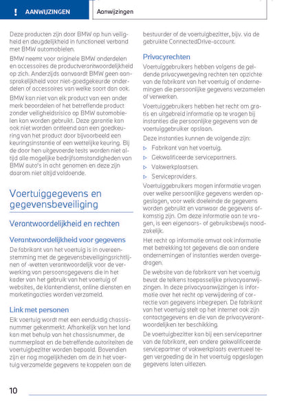 2022-2023 BMW i4/i4 Gran Coupé Owner's Manual | Dutch