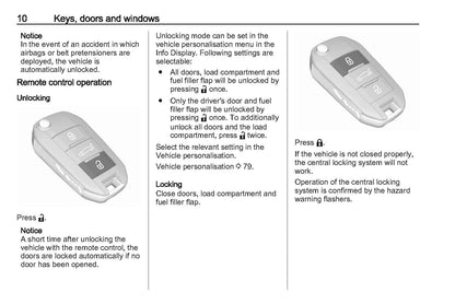 2020-2021 Vauxhall Corsa Owner's Manual | English