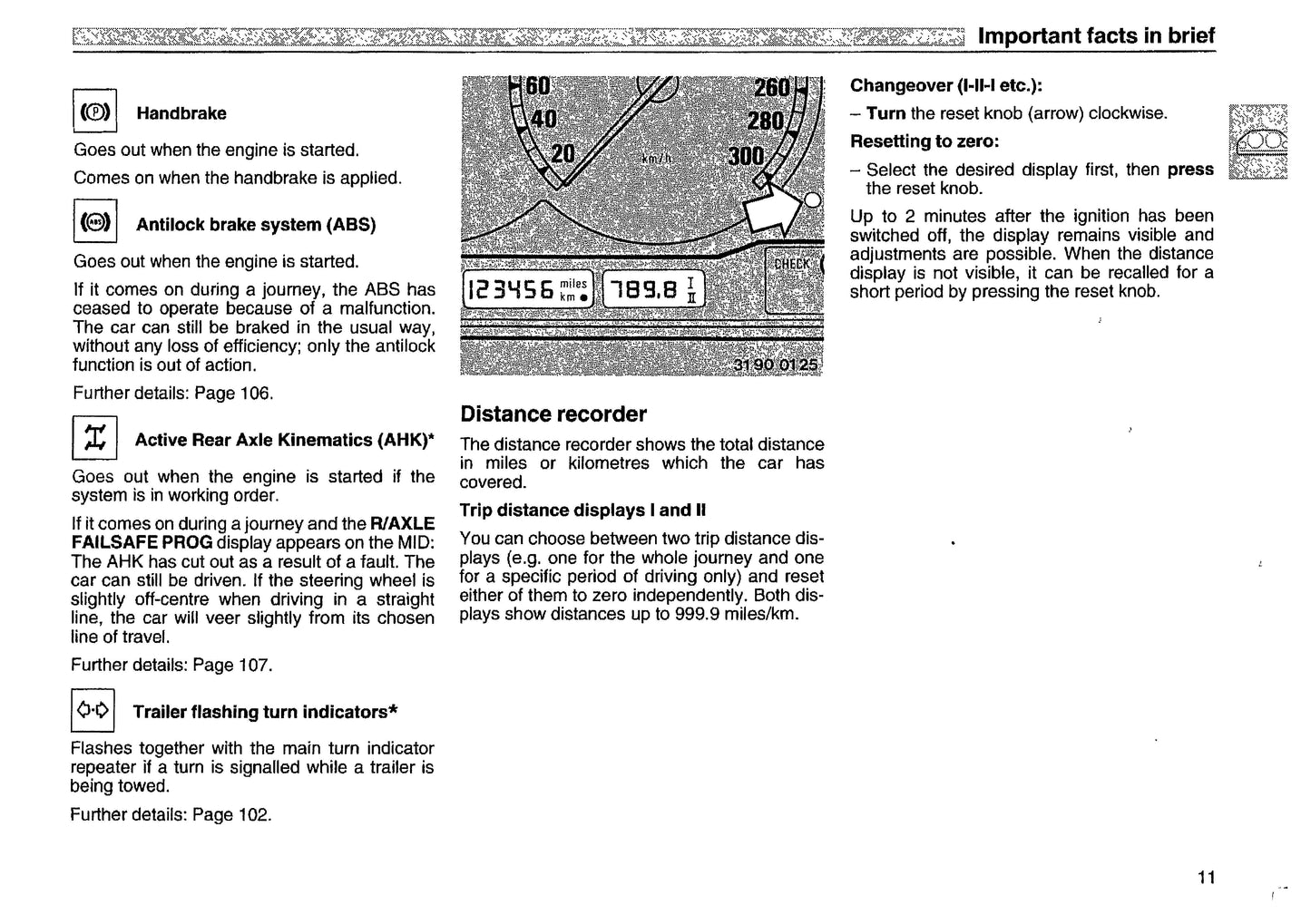 1993 BMW 8 Series Owner's Manual | English