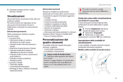 2019-2020 Peugeot 208/e-208 Owner's Manual | Italian