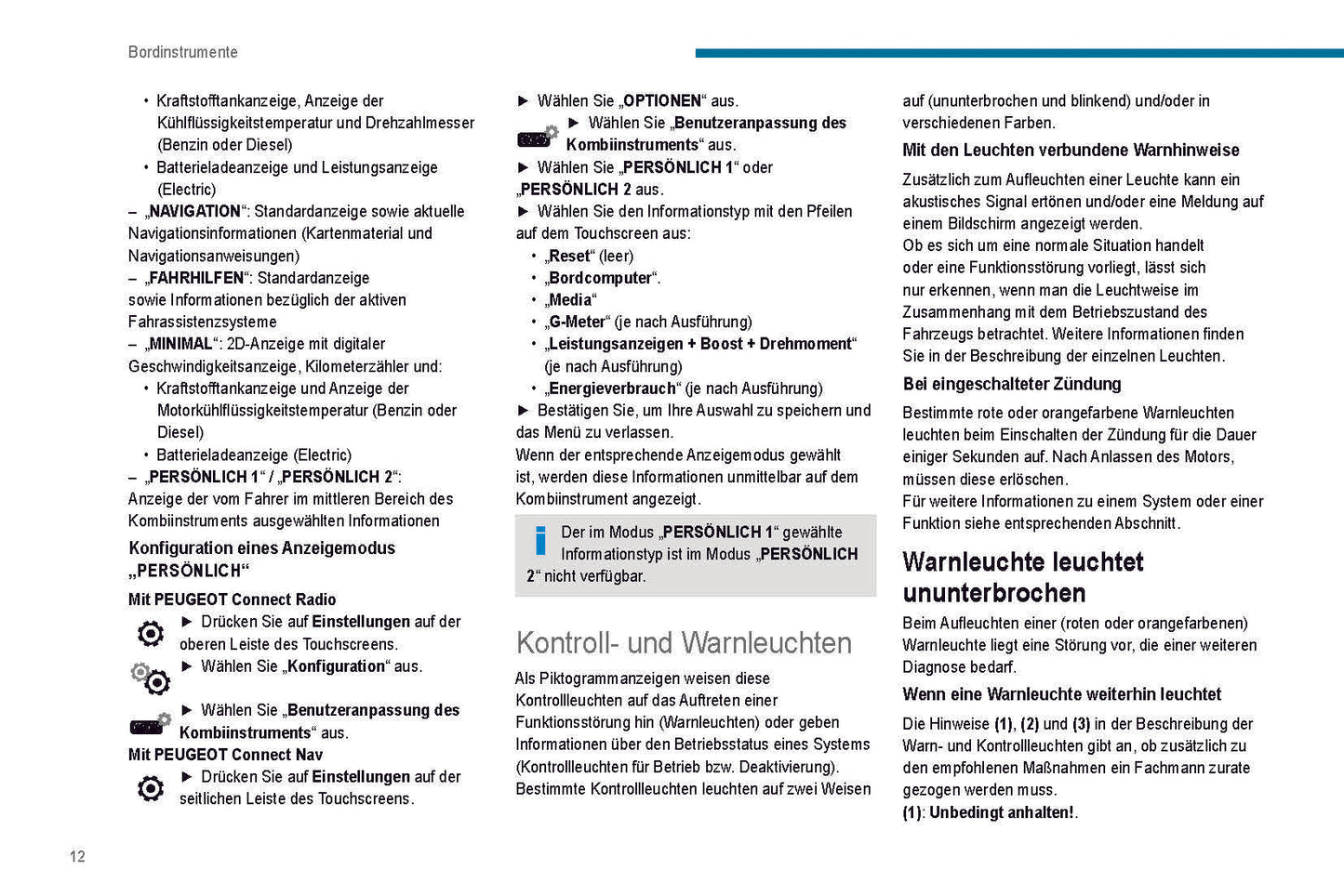 2019-2020 Peugeot 208/e-208 Owner's Manual | German