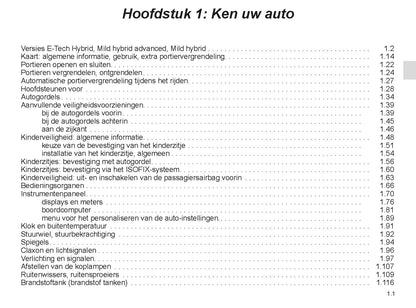 2022-2023 Renault Austral Bedienungsanleitung | Niederländisch