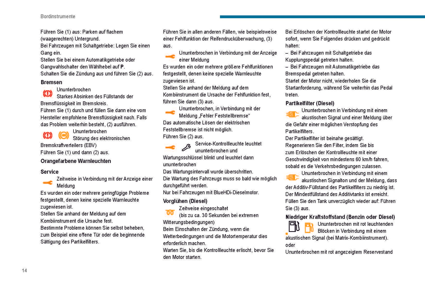 2019-2020 Peugeot 208/e-208 Owner's Manual | German