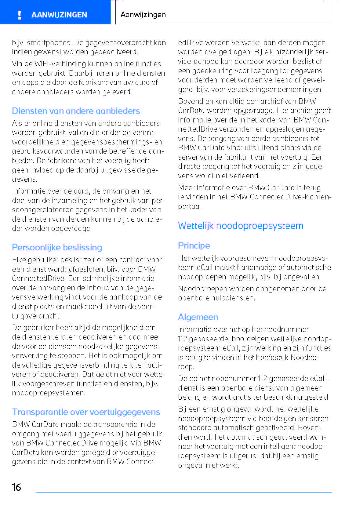 2022-2023 BMW i4/i4 Gran Coupé Owner's Manual | Dutch